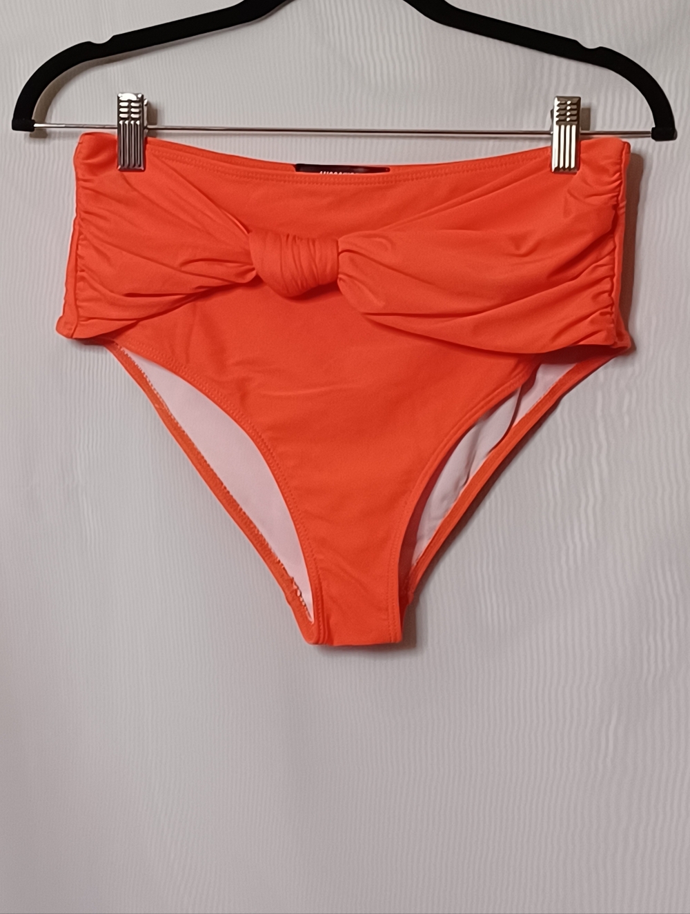 Missguided Orange Bikini Bottom Swimwear with Knot Detail. Size 8